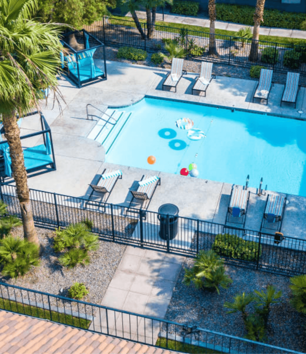 Fifteen 50 aerial pool view